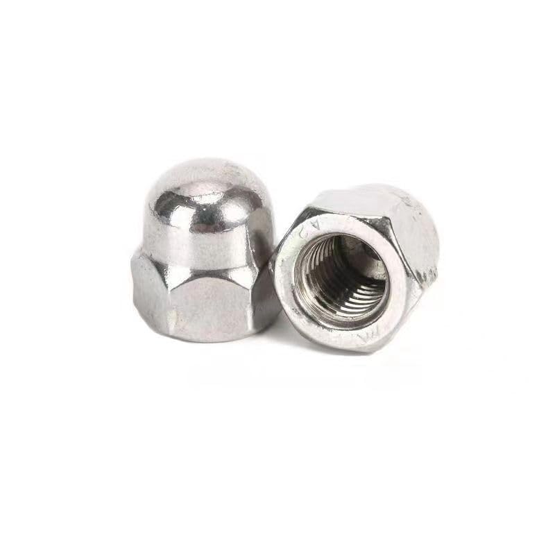 QBJFY M8-1.25 Acorn Cap Nuts, M8 Acorn Nuts 304 Stainless Steel 18-8, Bright Finish, Full Thread,20Pcs - Image 5